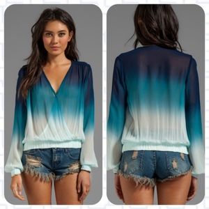 Young Fabulous & Broke Astrid Ombré  Wrap Top